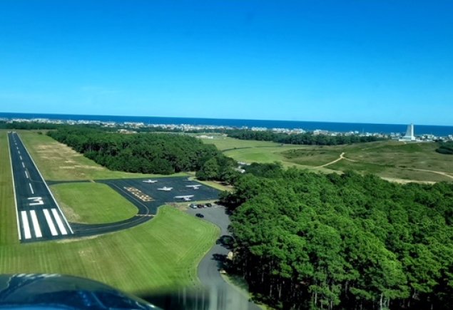 aerial view of Ocean Aviation facilities